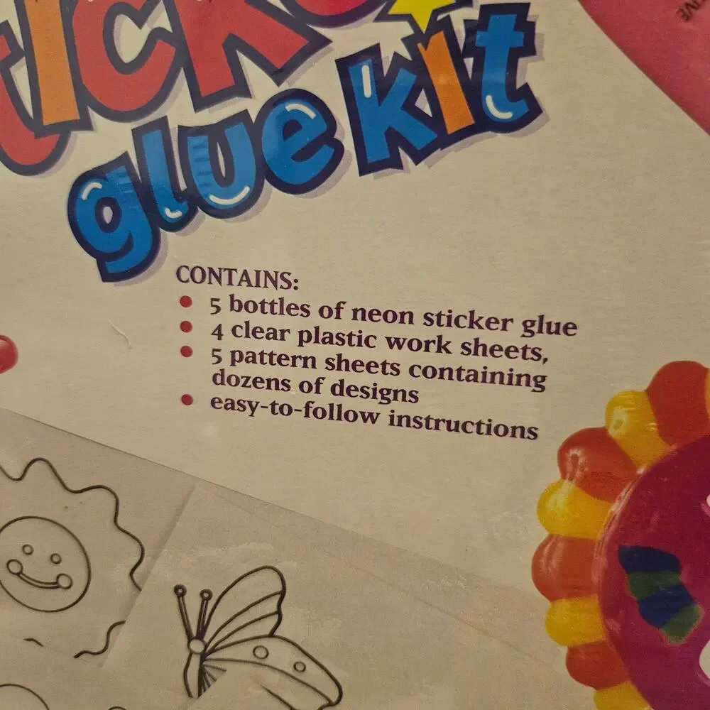 ALEX Neon Sticker Glue Kit new in box